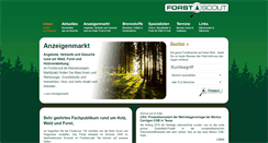 Desktop Screenshot of forstscout.de