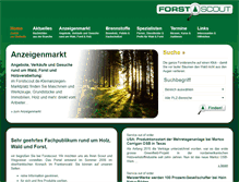 Tablet Screenshot of forstscout.de